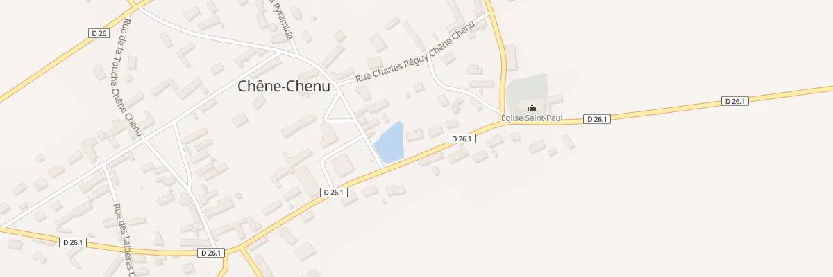 Plan du 8 Rue de la Mairie Chêne Chenu à Tremblay-les-Villages