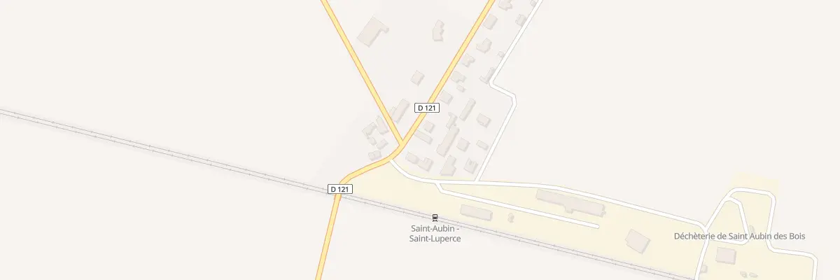 Plan du 2 Rue de la Gare à Saint-Aubin-des-Bois