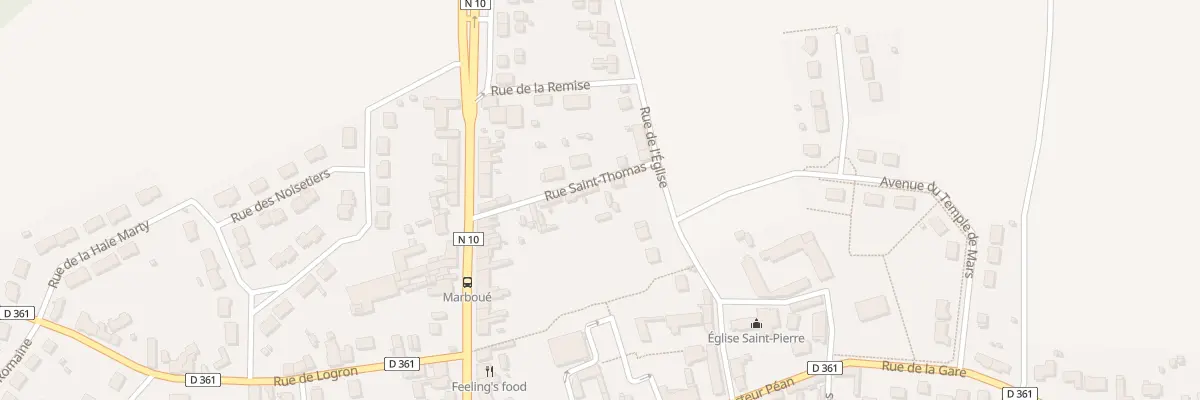 Plan du 3 Rue Saint Thomas à Marboué