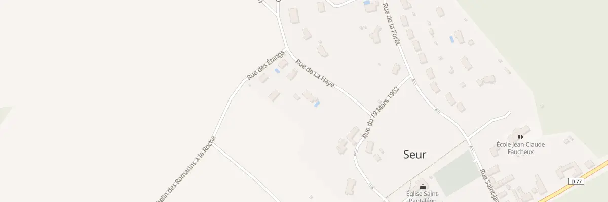 Plan du 3 Rue de la Haye à Seur