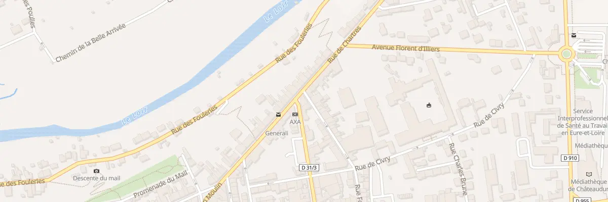 Plan du 2 Rue de Varize à Châteaudun