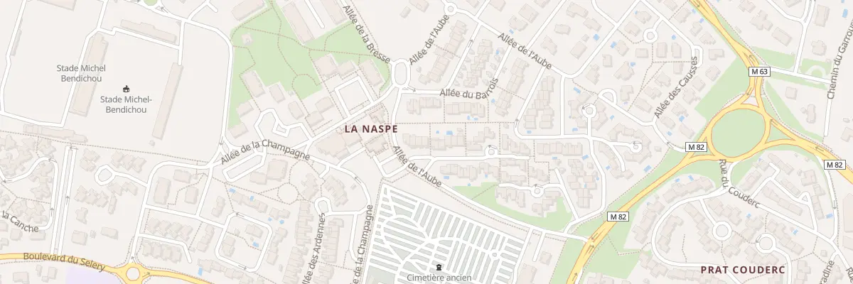 Plan du 7 All de la Sambre à Colomiers