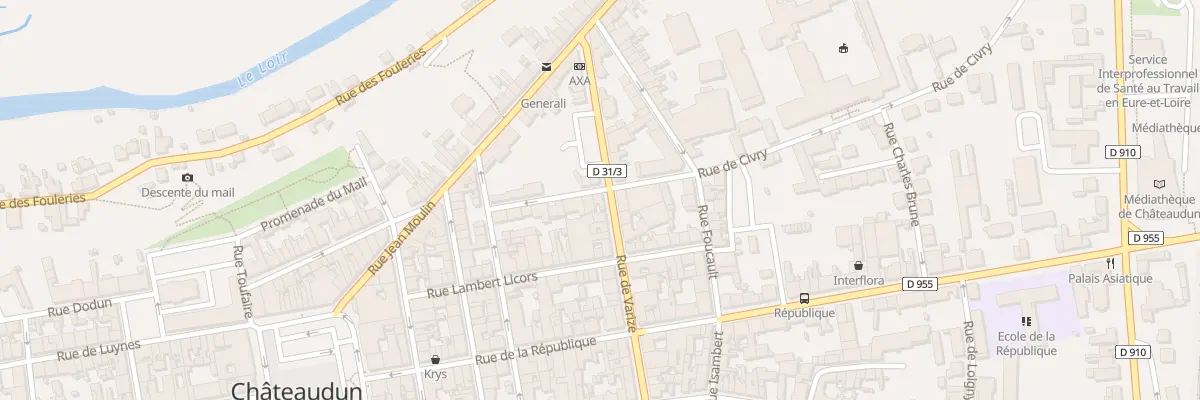 Plan du 9 Rue de Varize à Châteaudun