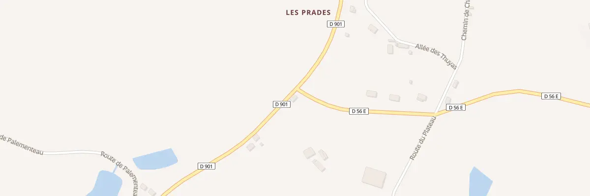 Plan du 5133 Les Prades à Concèze