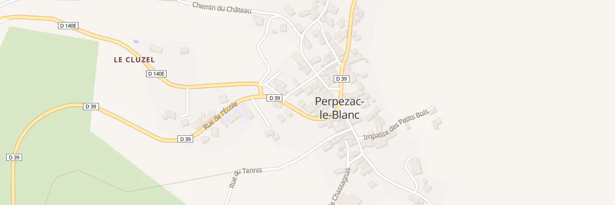 Plan du 84 Rue De L’École à Perpezac-le-Blanc