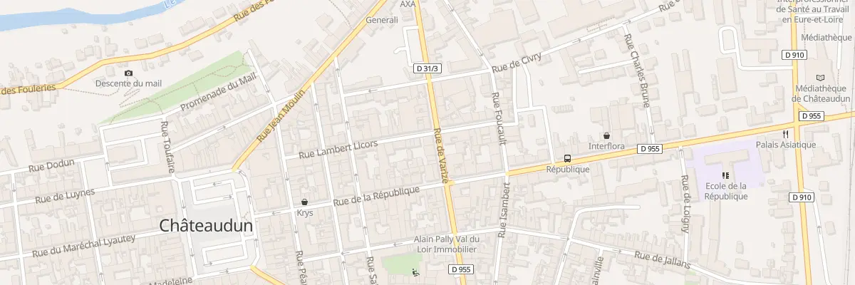Plan du 21 Rue de Varize à Châteaudun