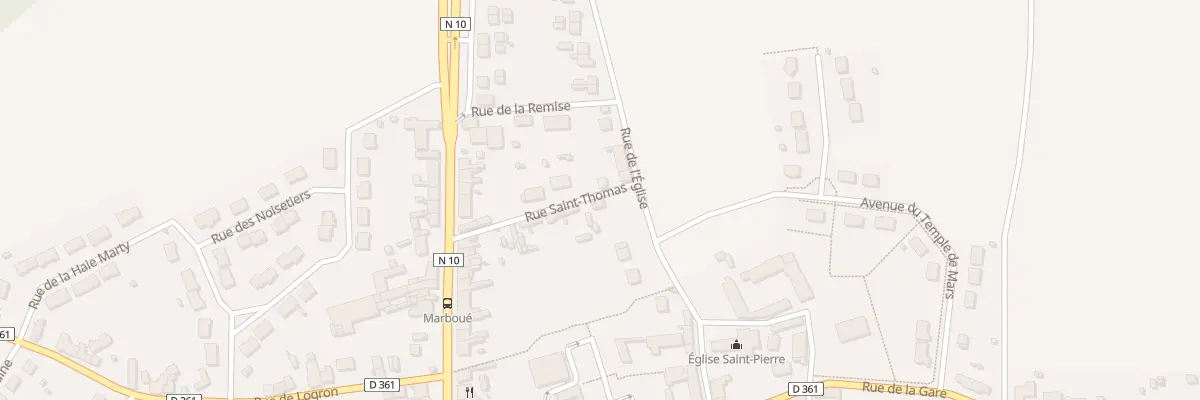 Plan du 1 Rue Saint Thomas à Marboué