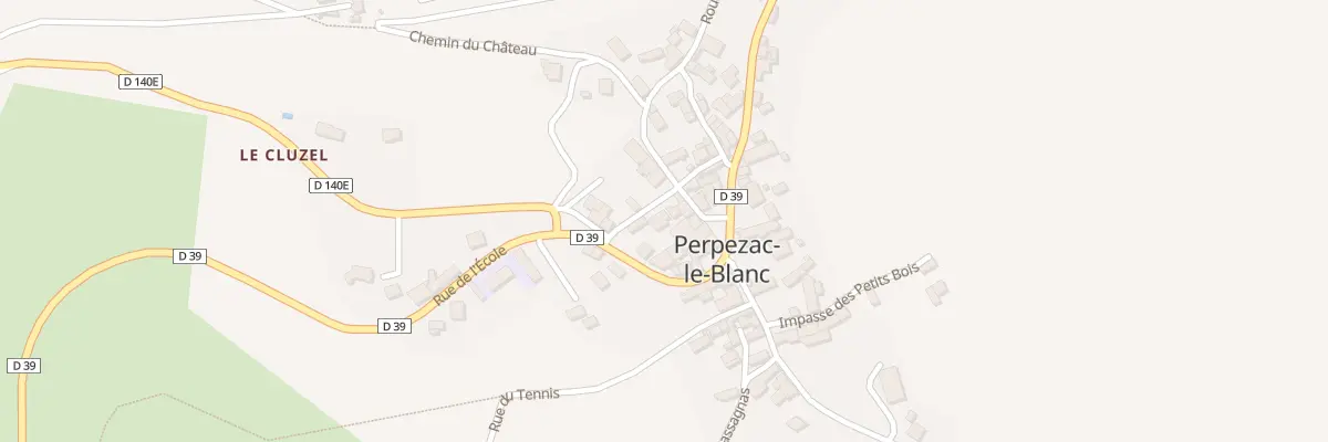 Plan du 40 Rue De La Poste à Perpezac-le-Blanc