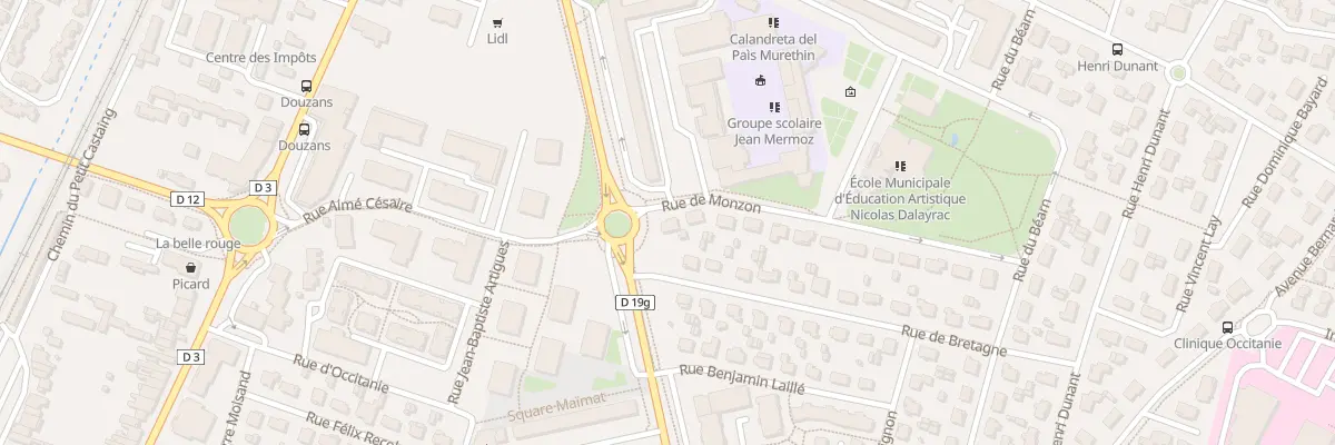 Plan du 2 Rue de Monzon à Muret