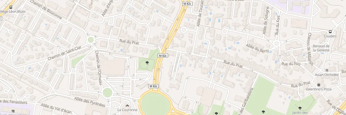 Plan du 83 Rue du Prat à Colomiers