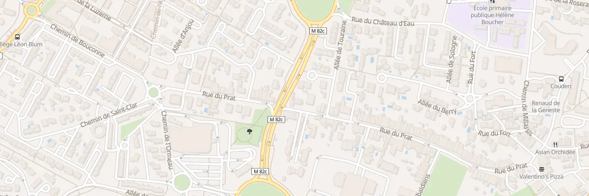 Plan du 100 Rue du Prat à Colomiers
