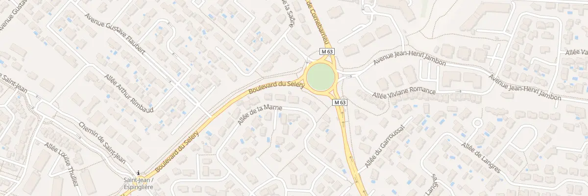 Plan du 23 All de la Marne à Colomiers