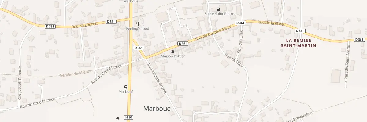 Plan du 18 Rue du Docteur Péan à Marboué