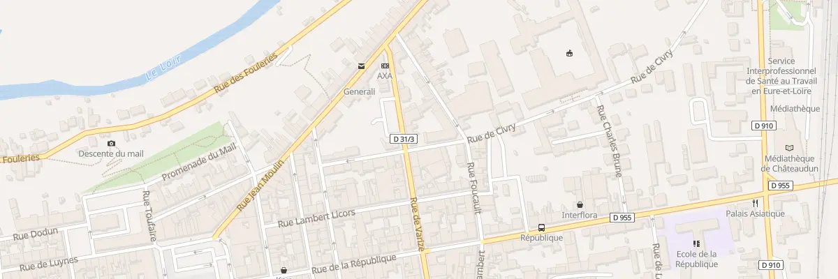 Plan du 12 Rue de Varize à Châteaudun