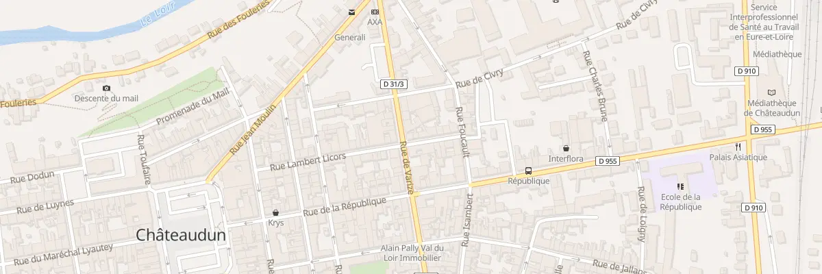 Plan du 18 Rue de Varize à Châteaudun