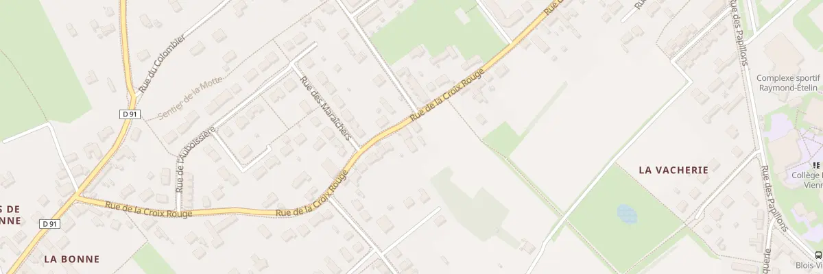 Plan du 64 Rue de la Croix Rouge à Blois