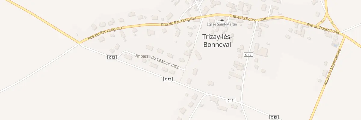 Plan du 11 Imp du Dix Neuf Mars à Trizay-lès-Bonneval