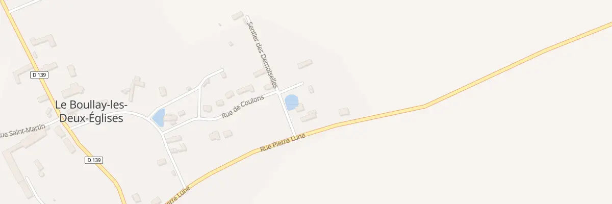 Plan du 13 Rue de Coulons au Boullay-les-Deux-Églises