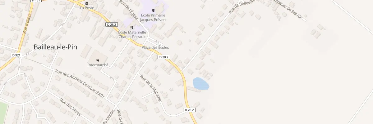 Plan du 32 Rue de Belleville à Bailleau-le-Pin