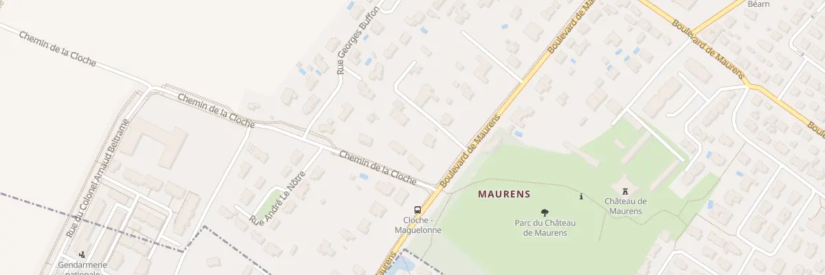 Plan du 86B Bd de Maurens à Cugnaux