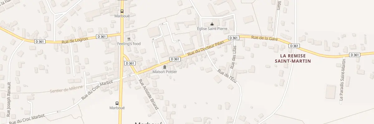 Plan du 26 Rue du Docteur Péan à Marboué