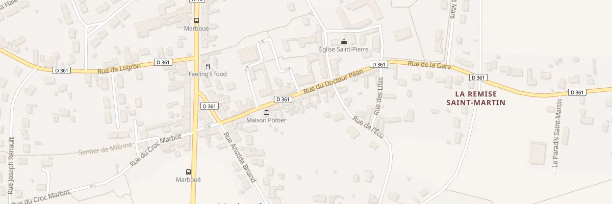 Plan du 28 Rue du Docteur Péan à Marboué