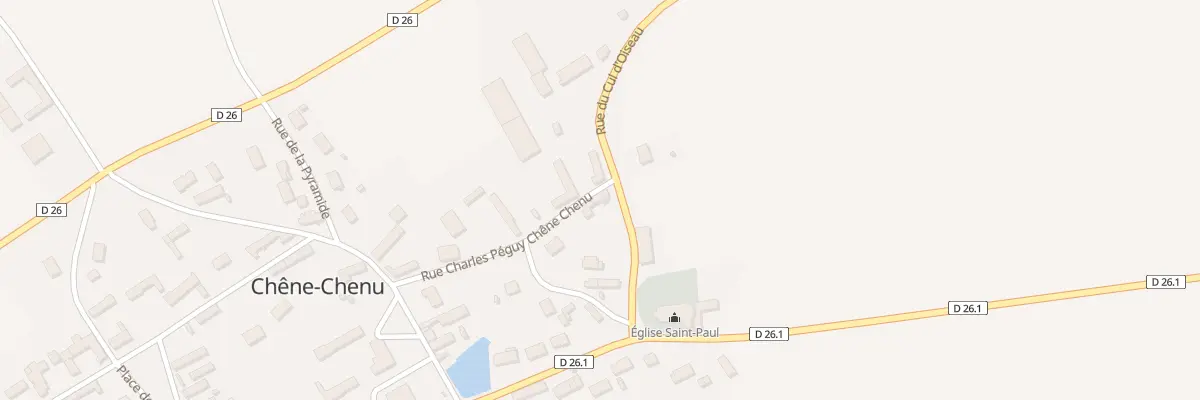 Plan du 5 Rue du Cul d’Oiseau Chêne Chen à Tremblay-les-Villages