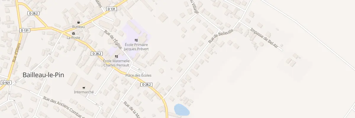 Plan du 26 Rue de Belleville à Bailleau-le-Pin