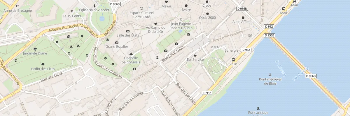 Plan du 10 Rue Saint-Lubin à Blois