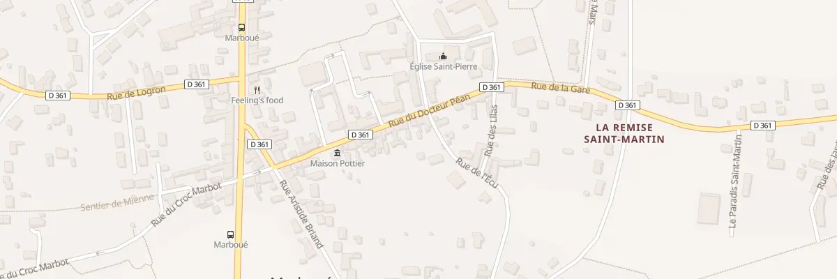 Plan du 32 Rue du Docteur Péan à Marboué