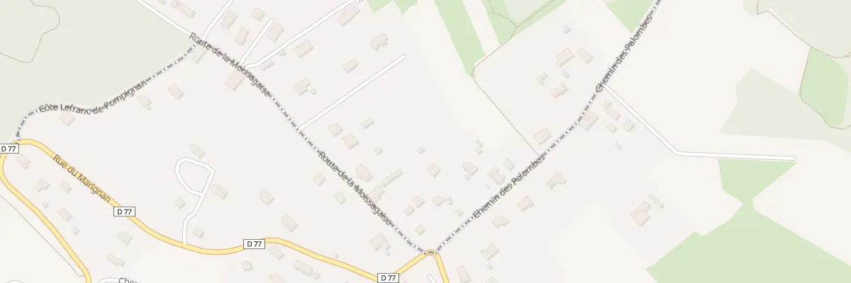 Plan du 2991 Che de la Moissagaise à Pompignan