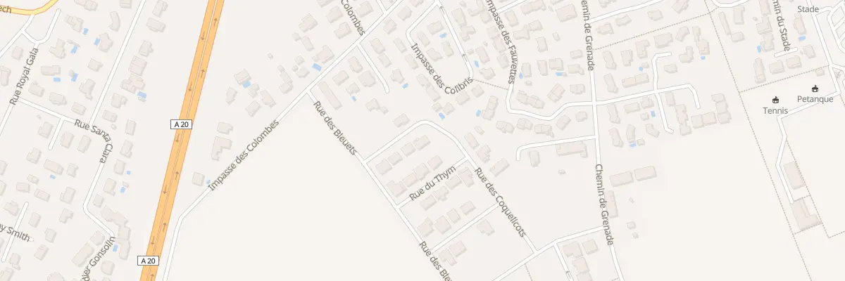 Plan du 5977 Aux Granges à Bressols