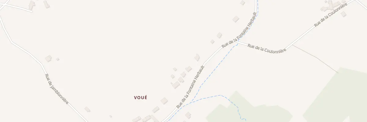 Plan du 66 Rue de la Fontaine Herbault à Thésée