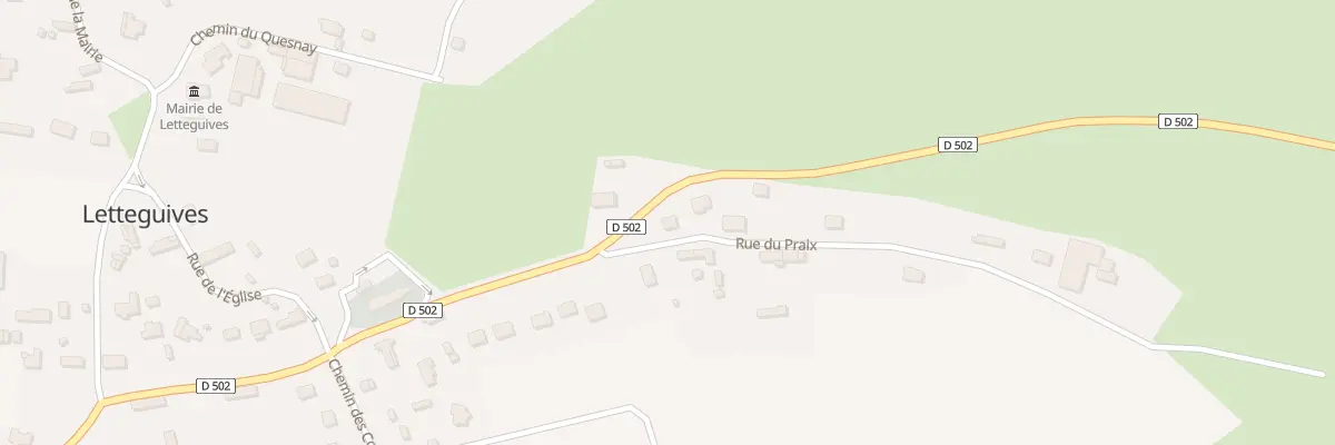Plan du 67 Rue du Praix à Letteguives