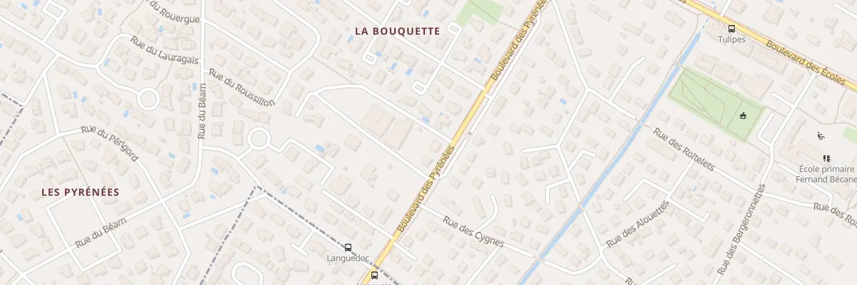 Plan du 15 Bd des Pyrénées à Villeneuve-Tolosane