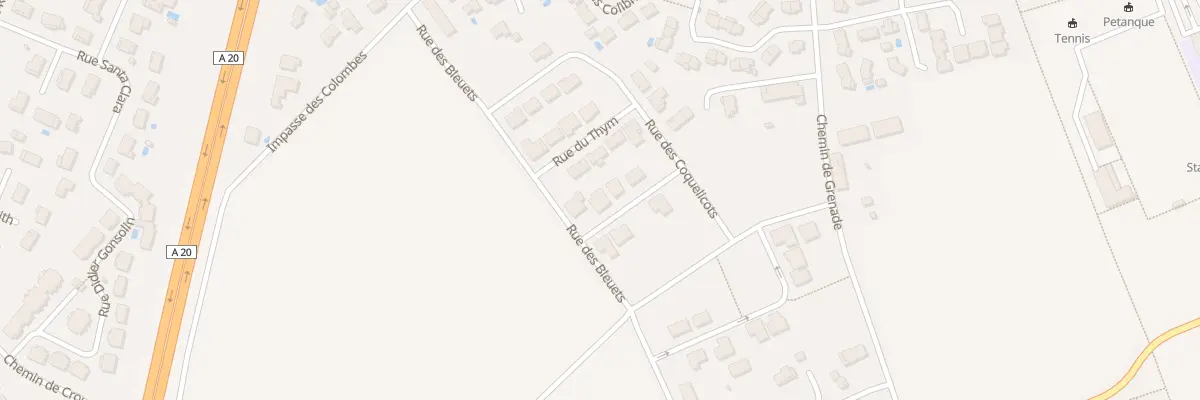 Plan du 7 Aux Granges à Bressols