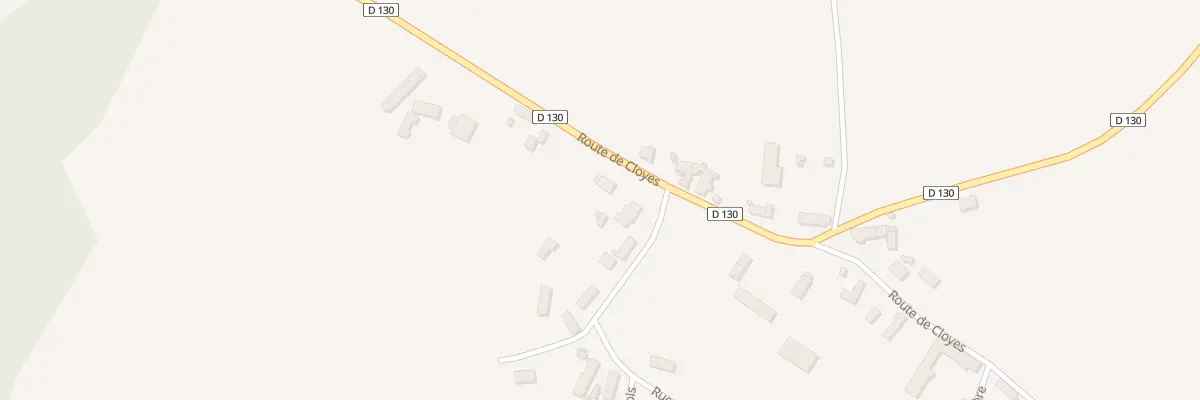 Plan du 9 Rte de Cloyes à Thiville