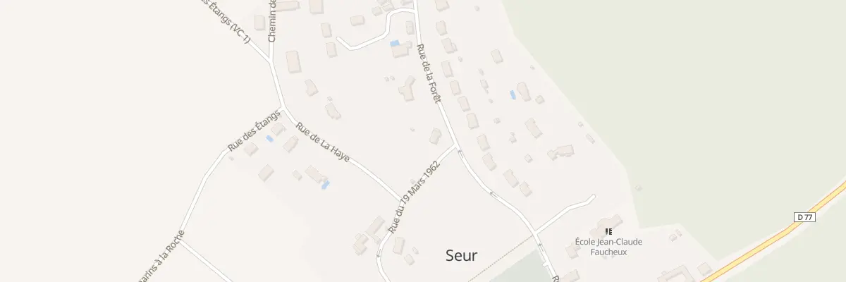 Plan du 2 Rue de la Forêt à Seur