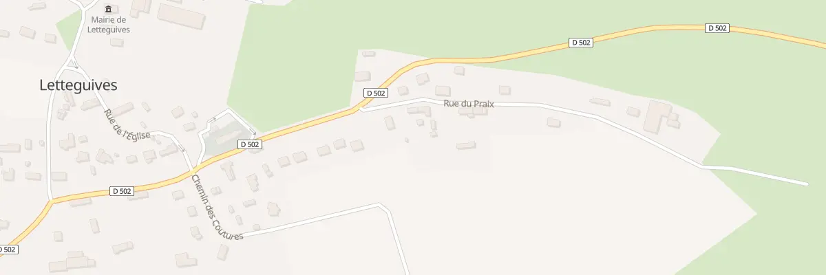 Plan du 56 Rue du Praix à Letteguives