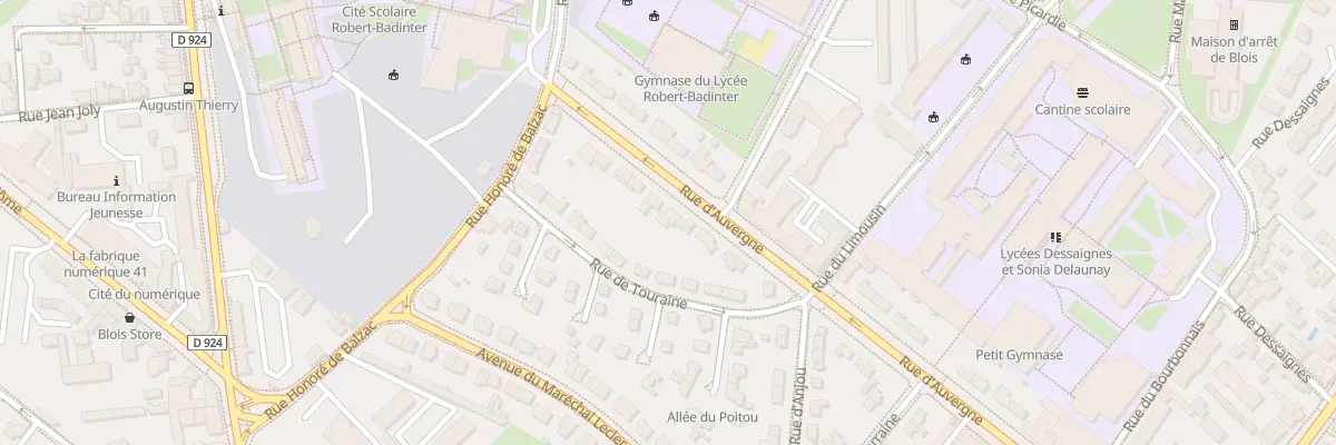 Plan du 40 Rue d’Auvergne à Blois