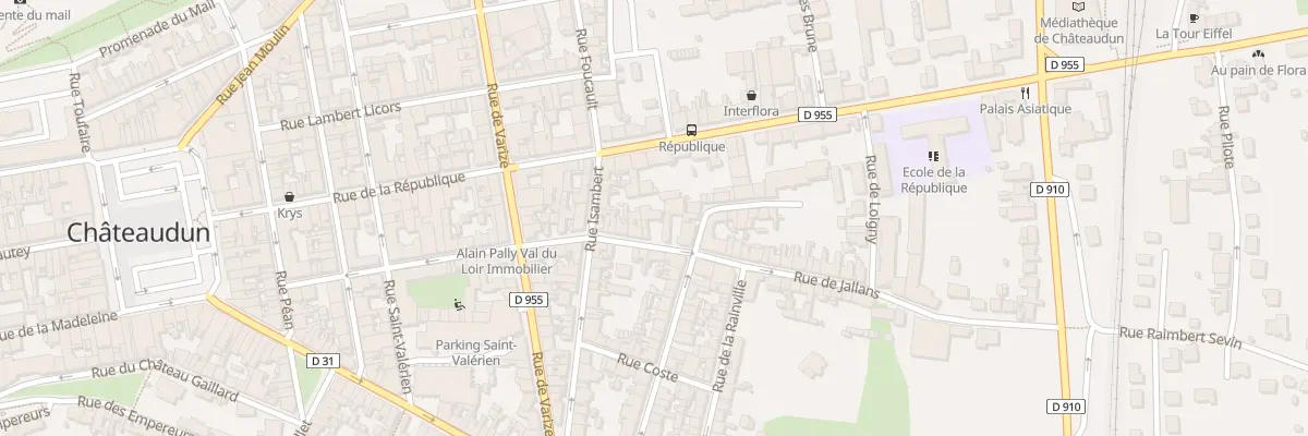 Plan du 44 Rue de Jallans à Châteaudun