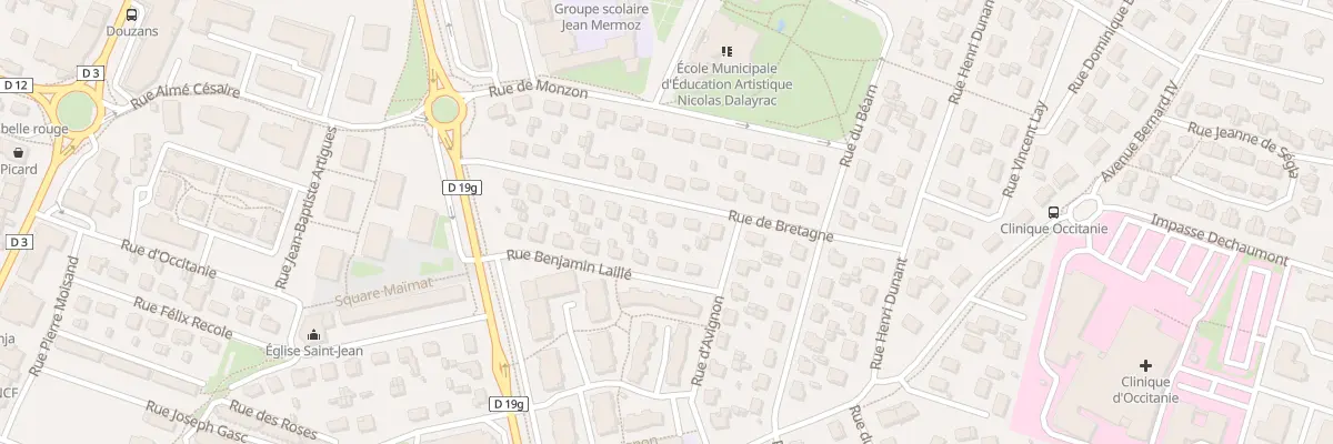Plan du 14 Rue de Bretagne à Muret