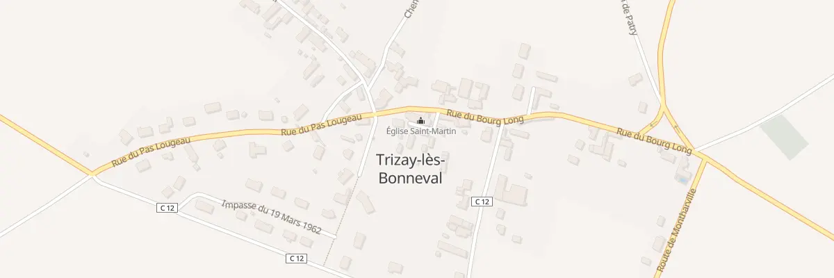 Plan du 5 Imp de l’Eglise à Trizay-lès-Bonneval