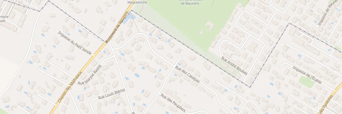 Plan du 23 Rue des Châtaigniers à Villeneuve-Tolosane