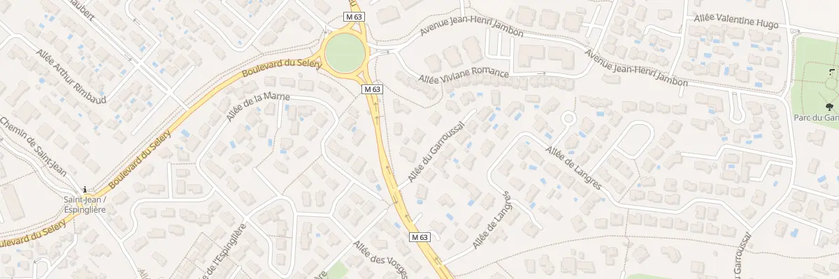 Plan du 3 All du Garroussal à Colomiers