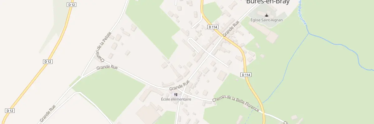 Plan du 7B Gr Grande Rue à Bures-en-Bray