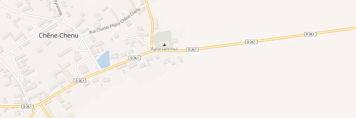 Plan du 1 Rue de la Mairie Chêne Chenu à Tremblay-les-Villages
