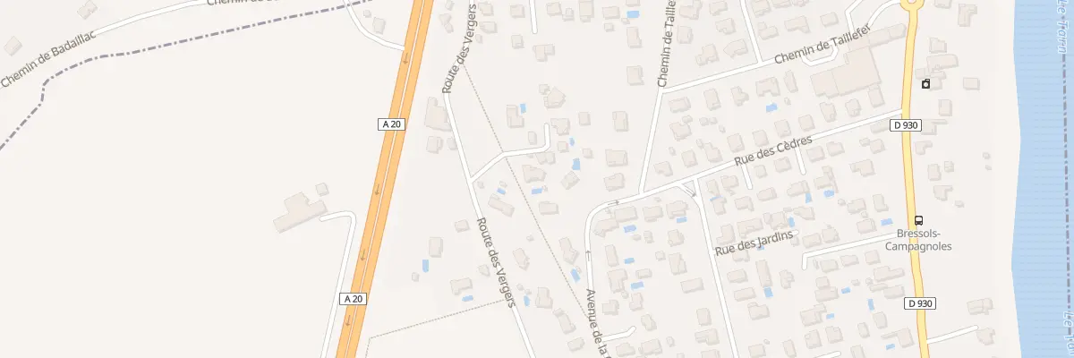 Plan du 23B Av de la Gare à Bressols