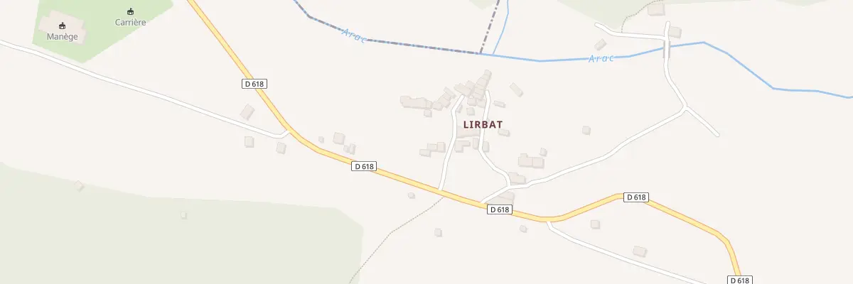 Plan du 282 Lirbat à Massat
