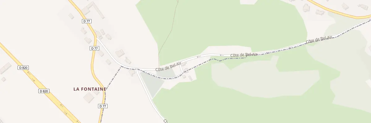 Plan du 8 Côte de Bel Air à Saint-Rustice